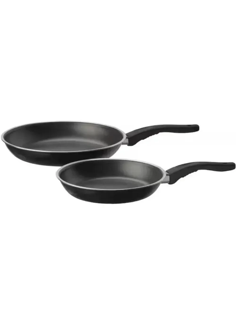 IKEA KAVALKAD Black Non-Stick Pan‎ , Set of 2